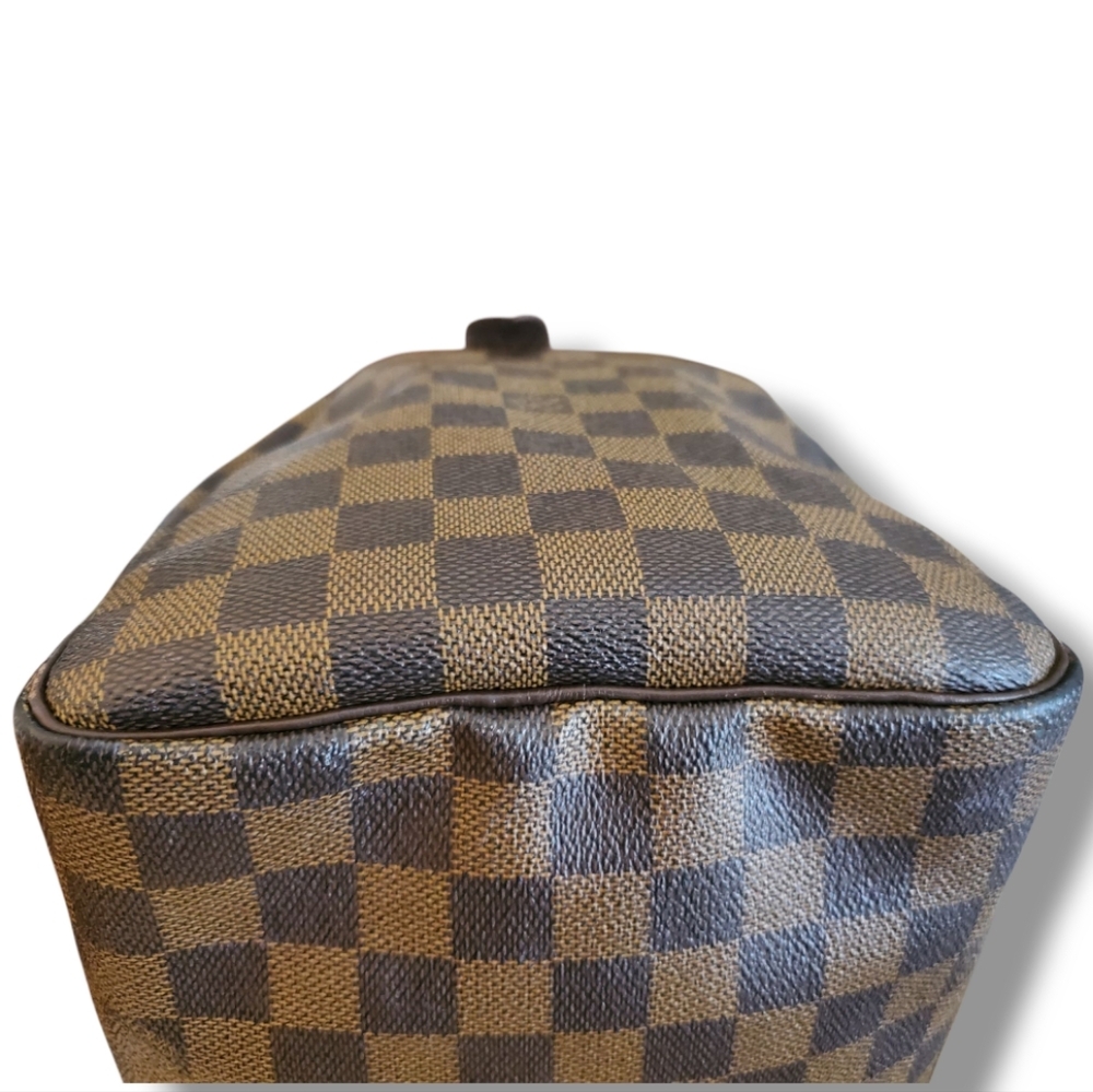 LOUIS VUITTON Speedy 30 Damier Ebene Satchel Bag Brown COA, Lock & Key - Picture 9 of 16
